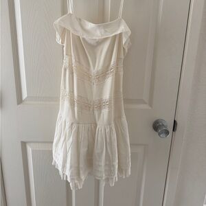 Free People Cream Mini Dress